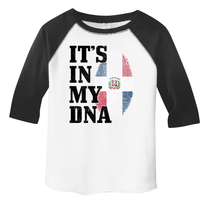 Dominican Republic It's In My Dna Dominican Flag Pride Cute Gift Toddler Fine Jersey T-Shirt