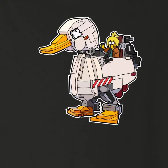 Duck Robot Illustration Toddler Long Sleeve Shirt