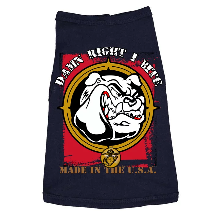 Damn Right I Bite Funny Dog Doggie Tank