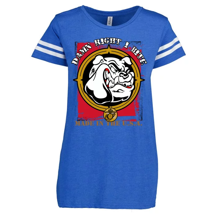 Damn Right I Bite Funny Dog Enza Ladies Jersey Football T-Shirt