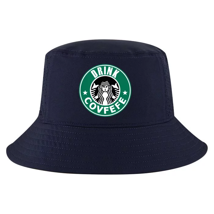 Drink Covfefe Funny Parody Logo Cool Comfort Performance Bucket Hat