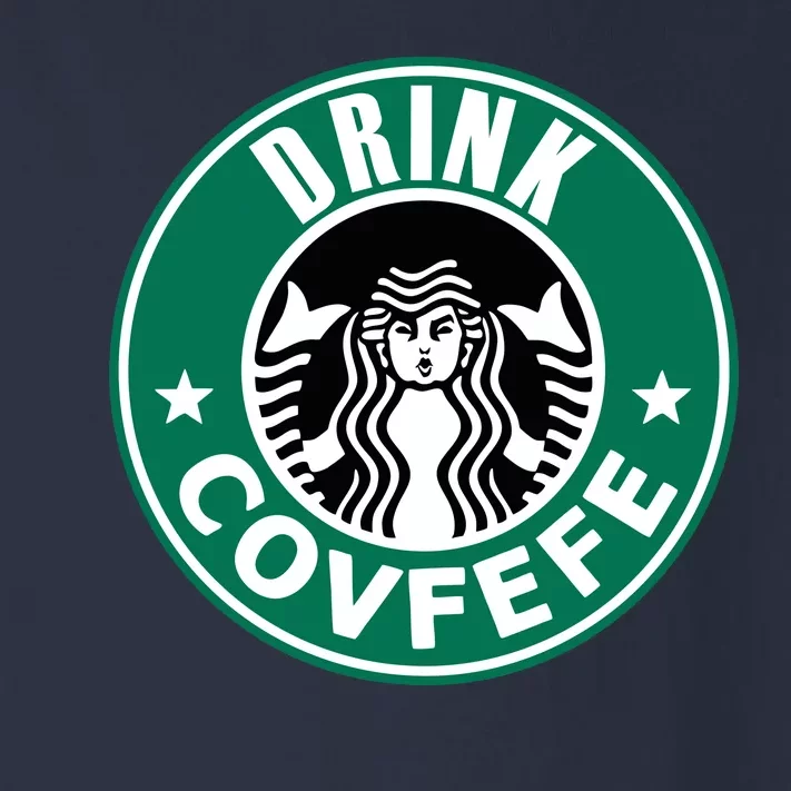 Drink Covfefe Funny Parody Logo Toddler Long Sleeve Shirt