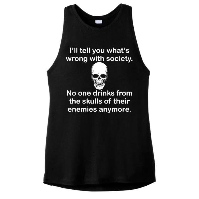 Drink From The Skull Of Your Enemies Ladies Tri-Blend Wicking Tank