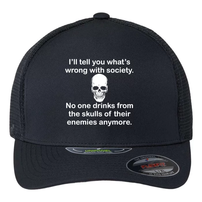 Drink From The Skull Of Your Enemies Flexfit Unipanel Trucker Cap