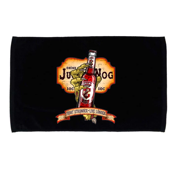 Drink JuggerNog Soda Zombies Microfiber Hand Towel