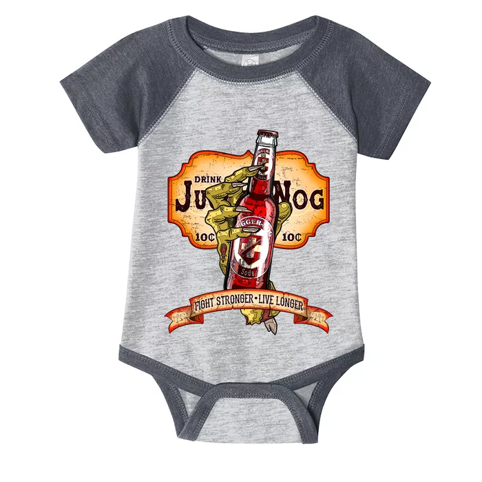 Drink JuggerNog Soda Zombies Infant Baby Jersey Bodysuit