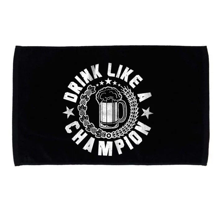 Drink Like a Champion Emblem Microfiber Hand Towel