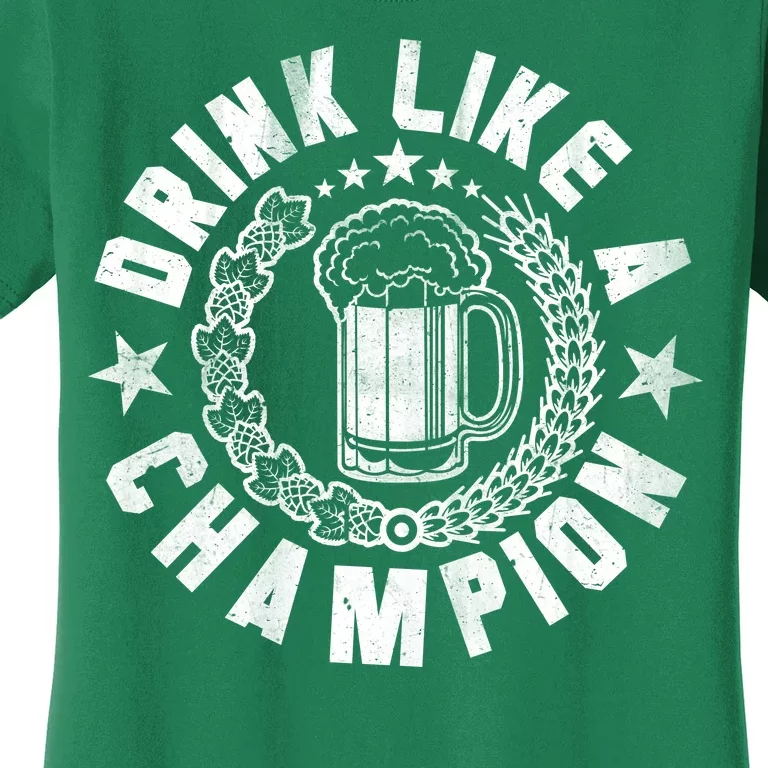 Drink Like a Champion Emblem Women's T-Shirt