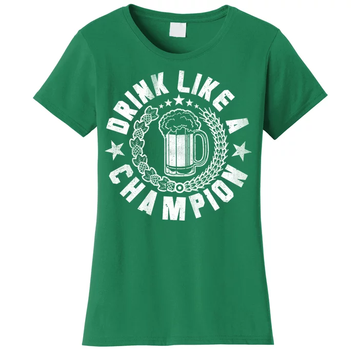 Drink Like a Champion Emblem Women's T-Shirt