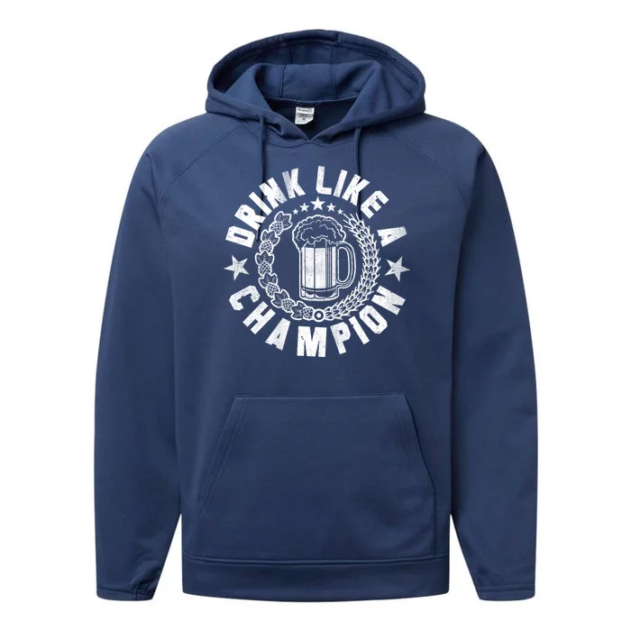 Drink Like a Champion Emblem Performance Fleece Hoodie