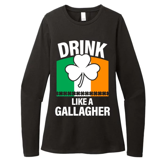 Drink Like A Gallagher Womens CVC Long Sleeve Shirt