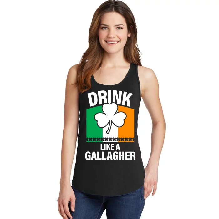 Drink Like A Gallagher Ladies Essential Tank