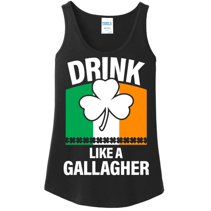 Drink Like A Gallagher Ladies Essential Tank