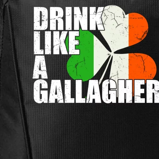 Drink Like A Gallagher Irish Clover City Backpack