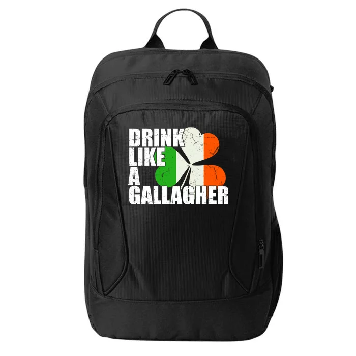 Drink Like A Gallagher Irish Clover City Backpack