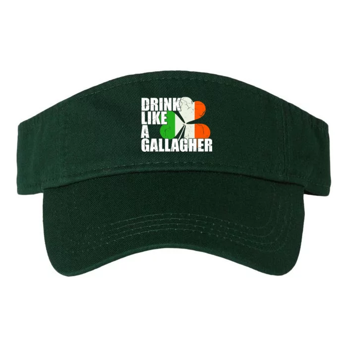 Drink Like A Gallagher Irish Clover Valucap Bio-Washed Visor