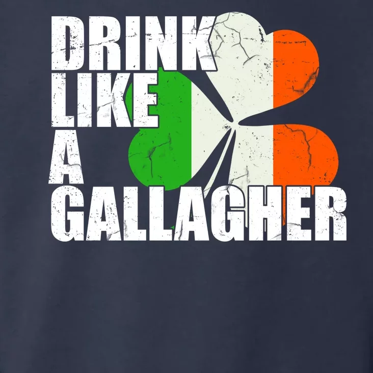 Drink Like A Gallagher Irish Clover Toddler Hoodie