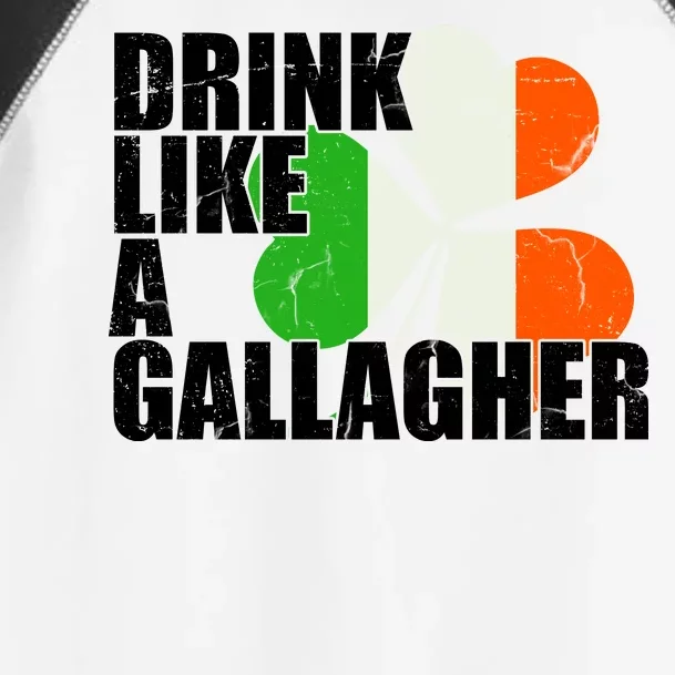 Drink Like A Gallagher Irish Clover Toddler Fine Jersey T-Shirt