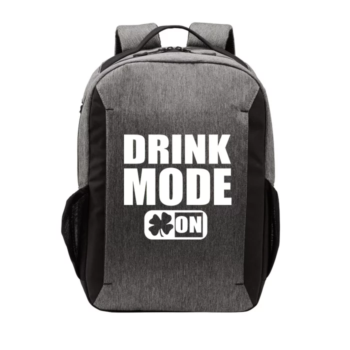 Drink Mode On Funny St. Patrick's Day Vector Backpack