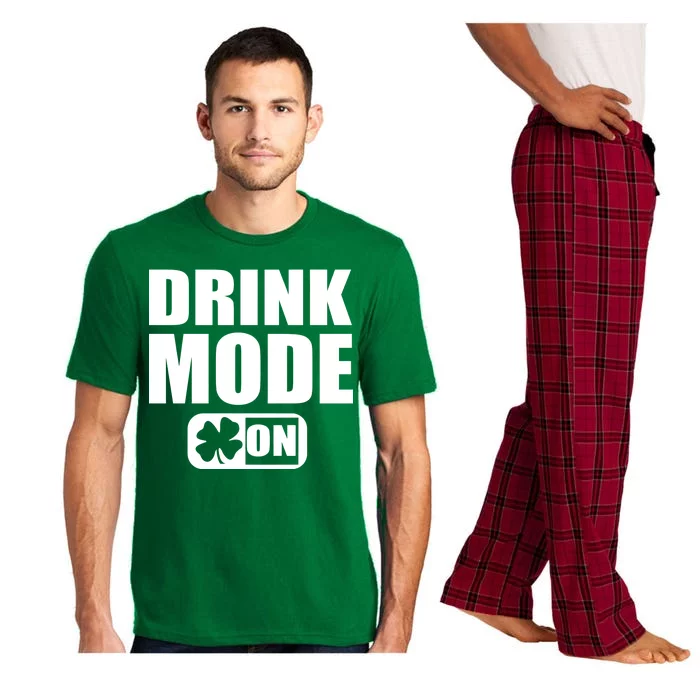 Drink Mode On Funny St. Patrick's Day Pajama Set