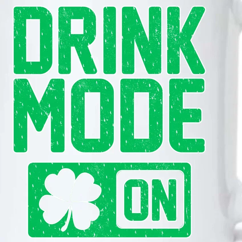 Drink Mode On Irish Clover Black Color Changing Mug