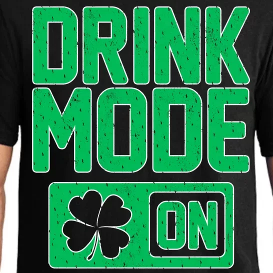 Drink Mode On Irish Clover Pajama Set