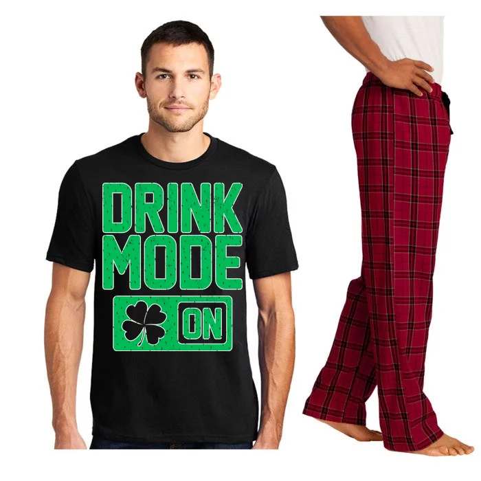 Drink Mode On Irish Clover Pajama Set