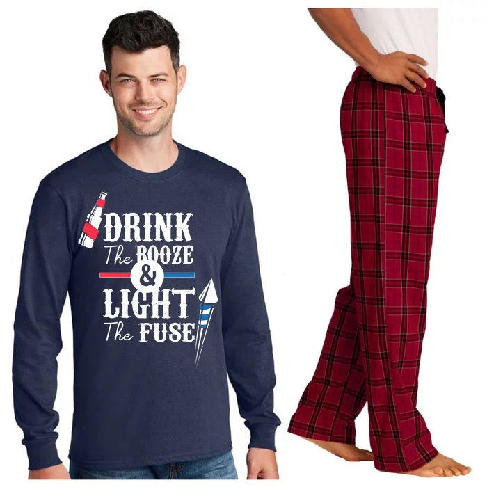 Drink The Booze Light The Fuse Long Sleeve Pajama Set