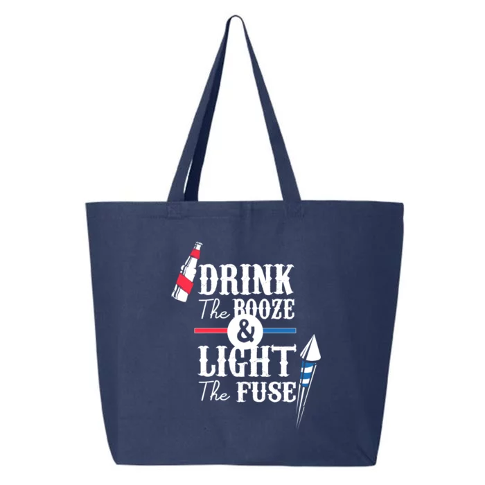 Drink The Booze Light The Fuse 25L Jumbo Tote