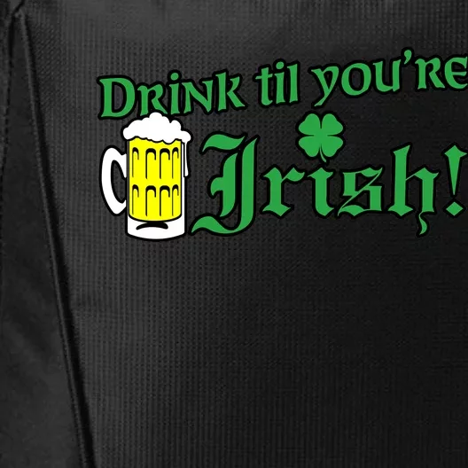 Drink Til' Your Irish Beer Pitcher St. Patrick's Day City Backpack