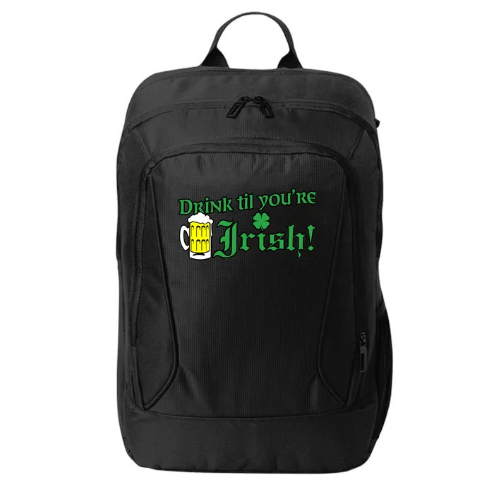 Drink Til' Your Irish Beer Pitcher St. Patrick's Day City Backpack