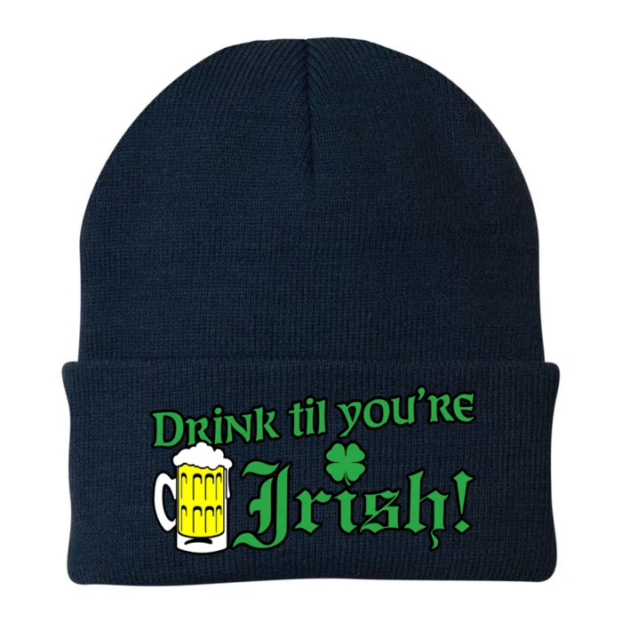 Drink Til' Your Irish Beer Pitcher St. Patrick's Day Knit Cap Winter Beanie