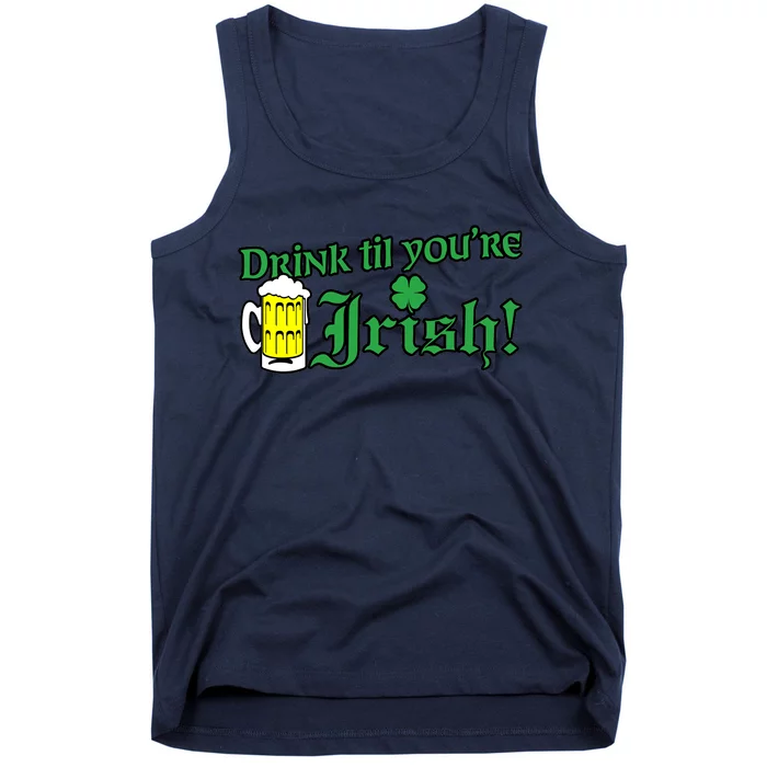 Drink Til' Your Irish Beer Pitcher St. Patrick's Day Tank Top