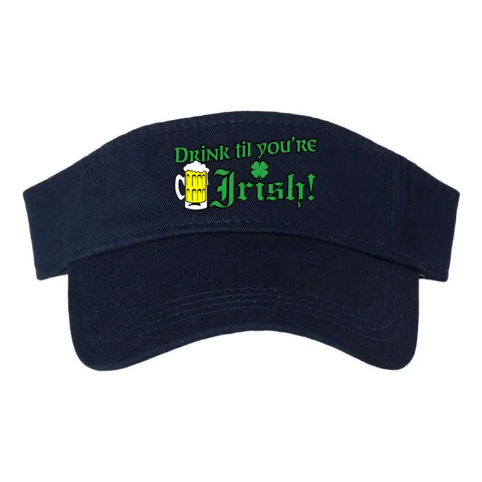 Drink Til' Your Irish Beer Pitcher St. Patrick's Day Valucap Bio-Washed Visor