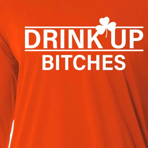 Drink Up Bitches Simple Logo Cooling Performance Long Sleeve Crew