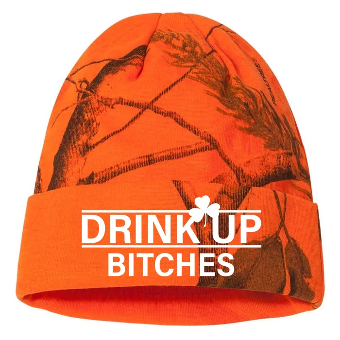 Drink Up Bitches Simple Logo Kati - 12in Camo Beanie