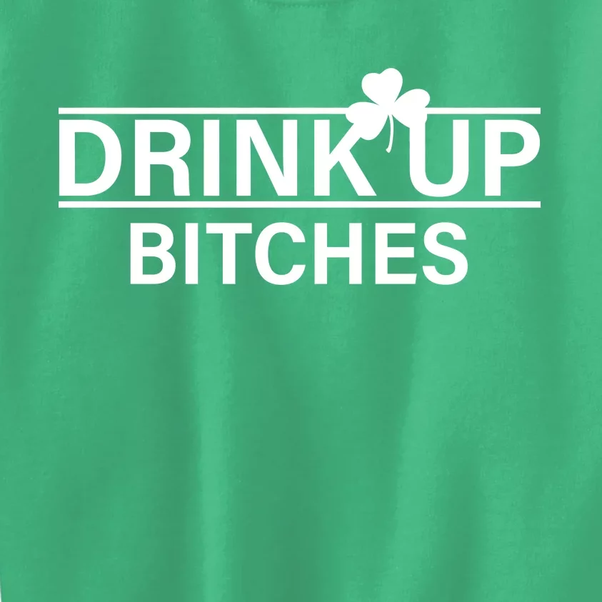 Drink Up Bitches Simple Logo Kids Sweatshirt