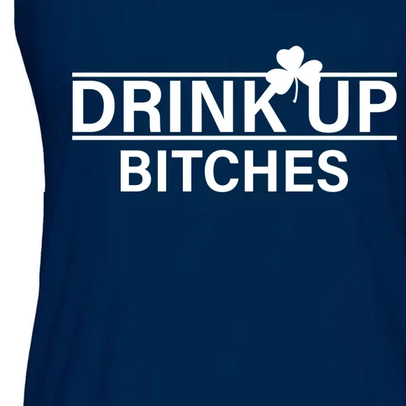 Drink Up Bitches Simple Logo Ladies Essential Flowy Tank