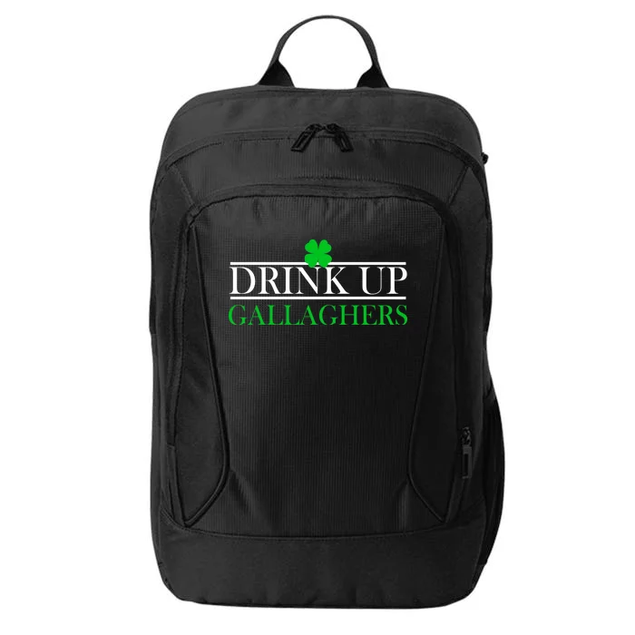 Drink Up Gallaghers Funny St. Patrick's Day City Backpack