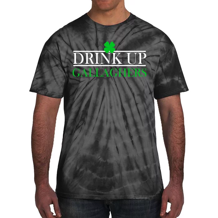 Drink Up Gallaghers Funny St. Patrick's Day Tie-Dye T-Shirt