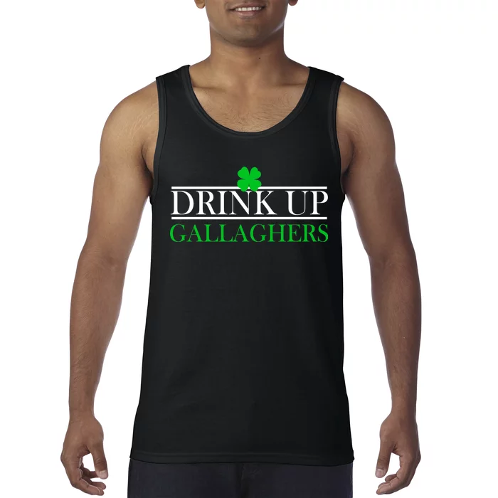 Drink Up Gallaghers Funny St. Patrick's Day Tank Top