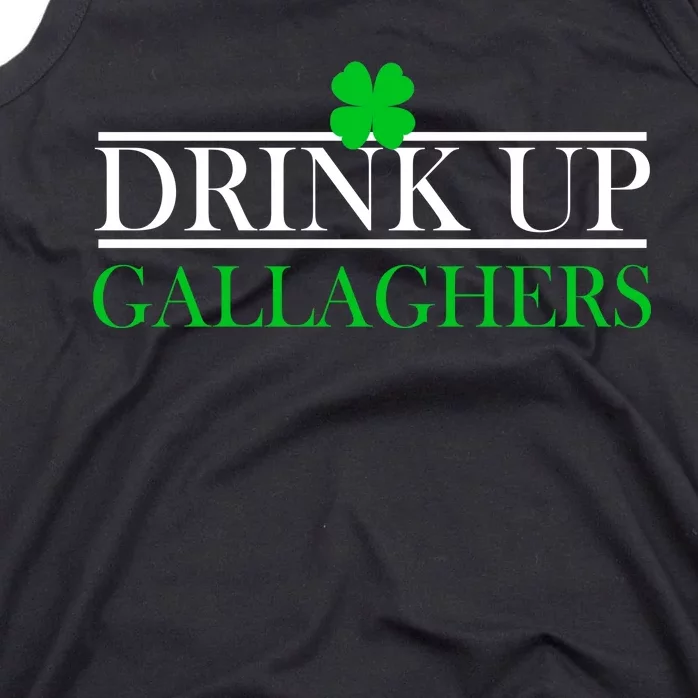 Drink Up Gallaghers Funny St. Patrick's Day Tank Top