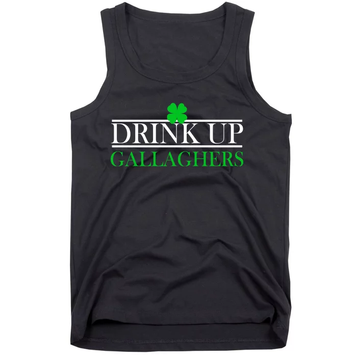 Drink Up Gallaghers Funny St. Patrick's Day Tank Top