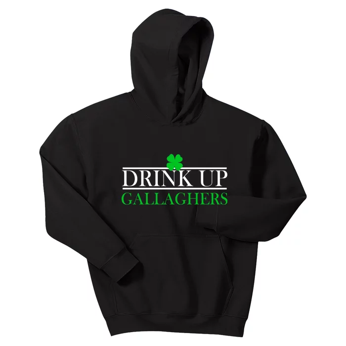 Drink Up Gallaghers Funny St. Patrick's Day Kids Hoodie