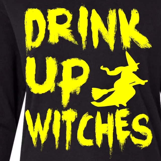 Drink Up Witches Womens Cotton Relaxed Long Sleeve T-Shirt