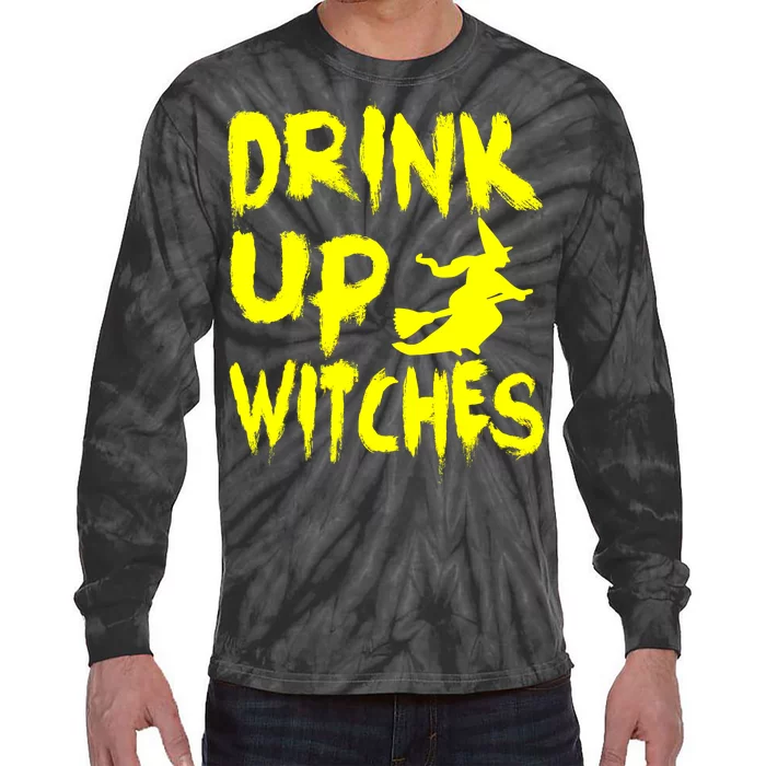 Drink Up Witches Tie-Dye Long Sleeve Shirt