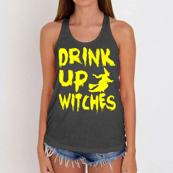 Drink Up Witches Women's Knotted Racerback Tank