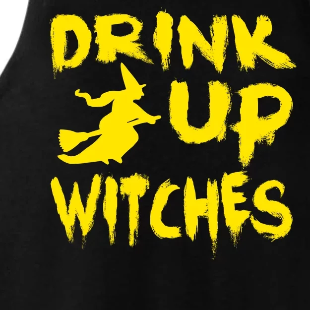 Drink Up Witches Funny Halloween Ladies Tri-Blend Wicking Tank