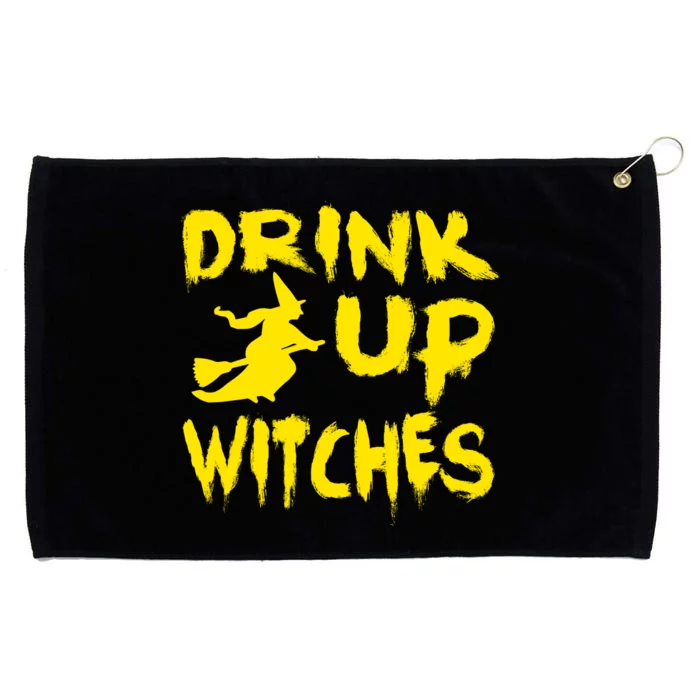 Drink Up Witches Funny Halloween Grommeted Golf Towel