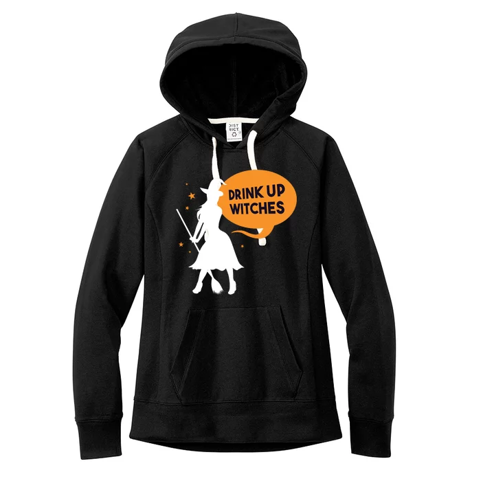 Drink Up Witches Funny Witch Women's Fleece Hoodie